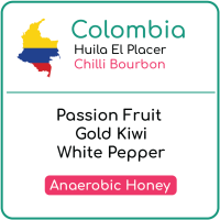 Colombia Huila El Placer Chilli Bourbon Anaerobic Honey 