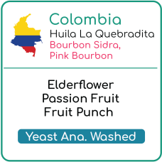 Colombia Huila La Quebradita Yeast Anaerobic Washed